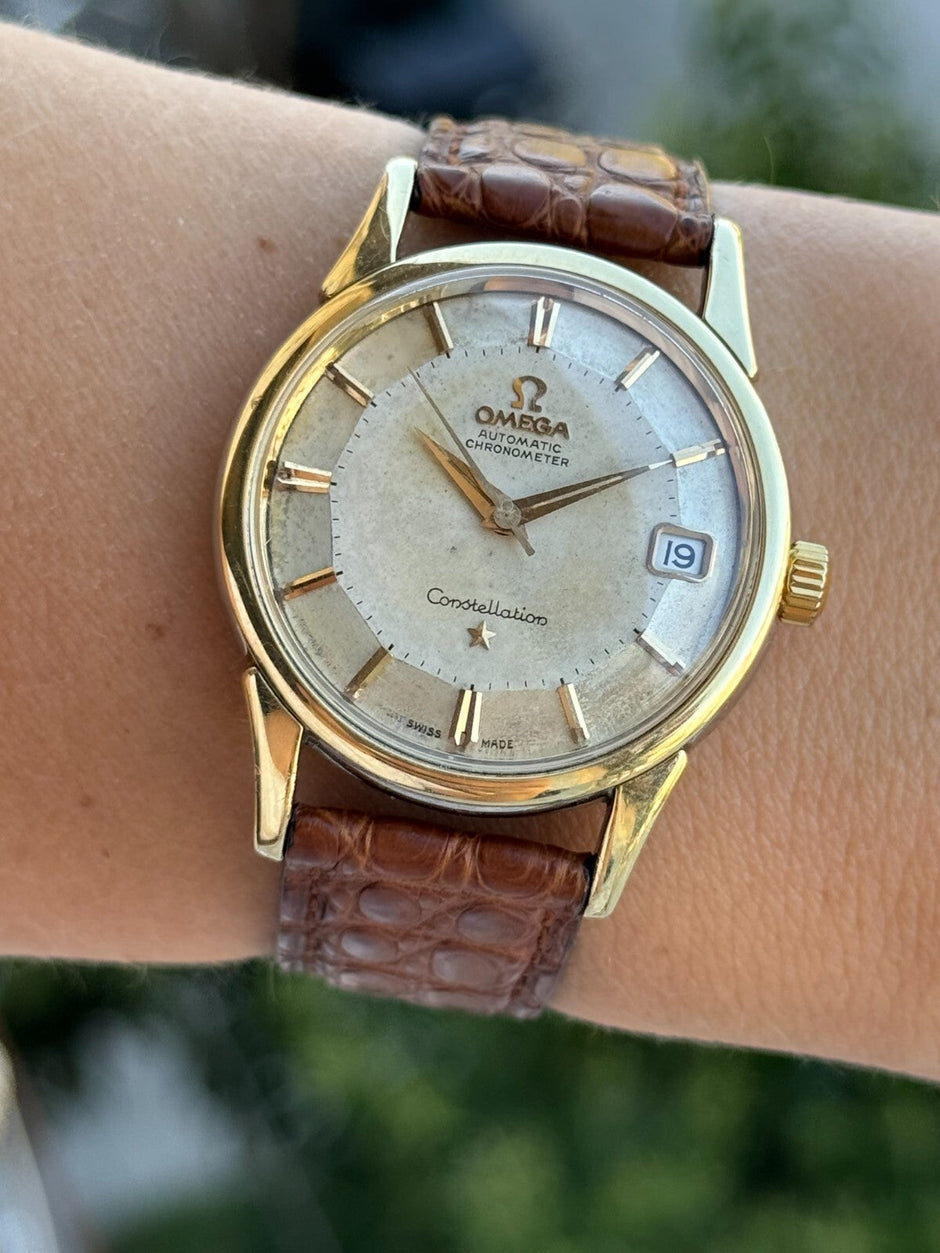 Vintage Omega Constellation 'Pie Pan' Automatic 34mm Gold & Steel