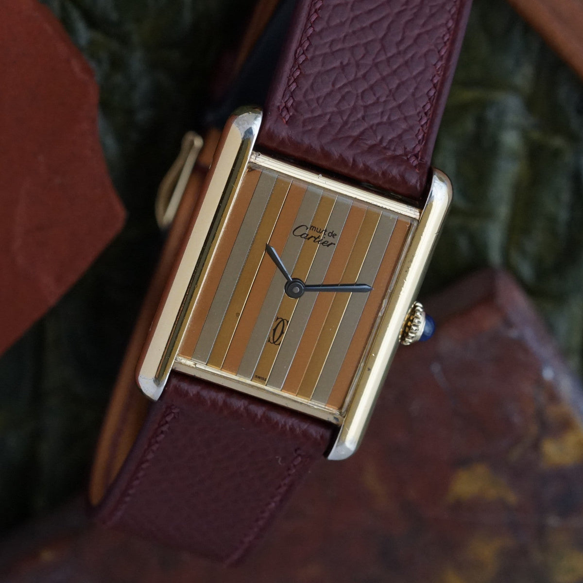 Must de Cartier Tank Tricolor Dial Vermeil Manual Wind, 1980s