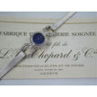 Vintage Chopard 18K White Gold Diamond Lapis Lazuli Watch 20mm