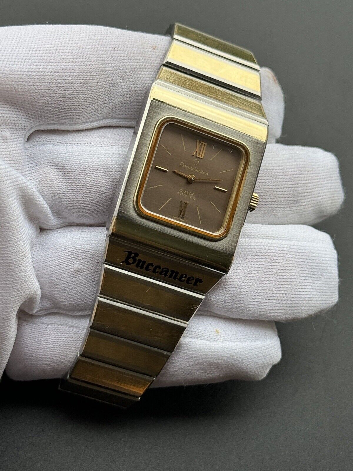 Vintage Omega Constellation 'Buccaneer' Automatic Gold & Steel