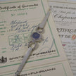 Vintage Chopard 18K White Gold Diamond Lapis Lazuli Watch 20mm