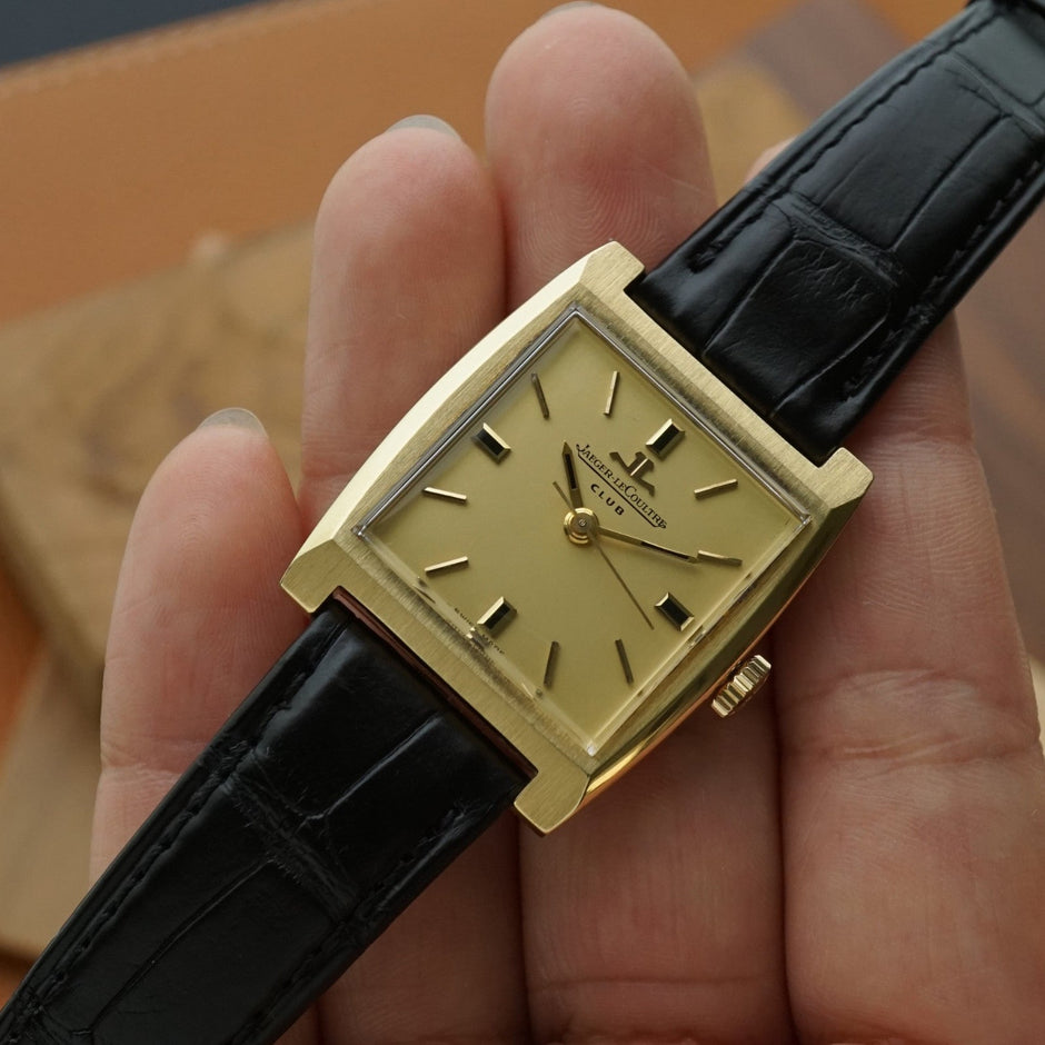Vintage Jaeger-LeCoultre Club 200701 18K Gold Cushion Watch