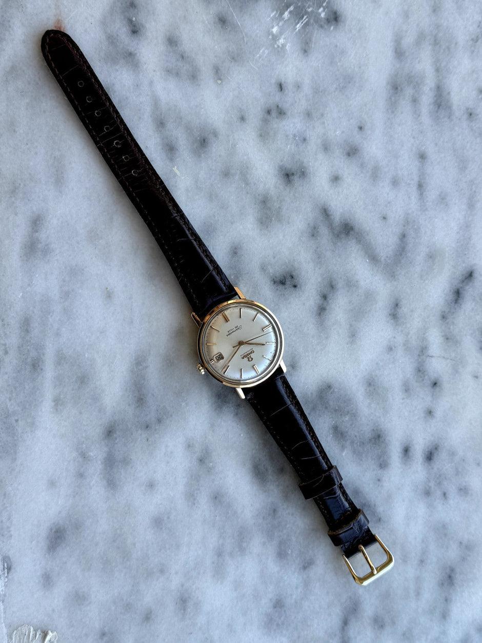 Vintage Omega Seamaster De Ville Cal. 562 14K Gold Bezel