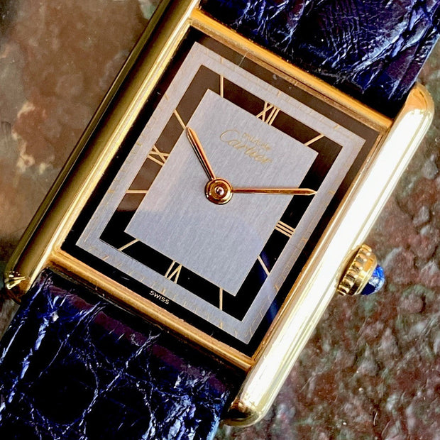 Must de Cartier Tank LM 590005 Vermeil Quartz 24x31mm