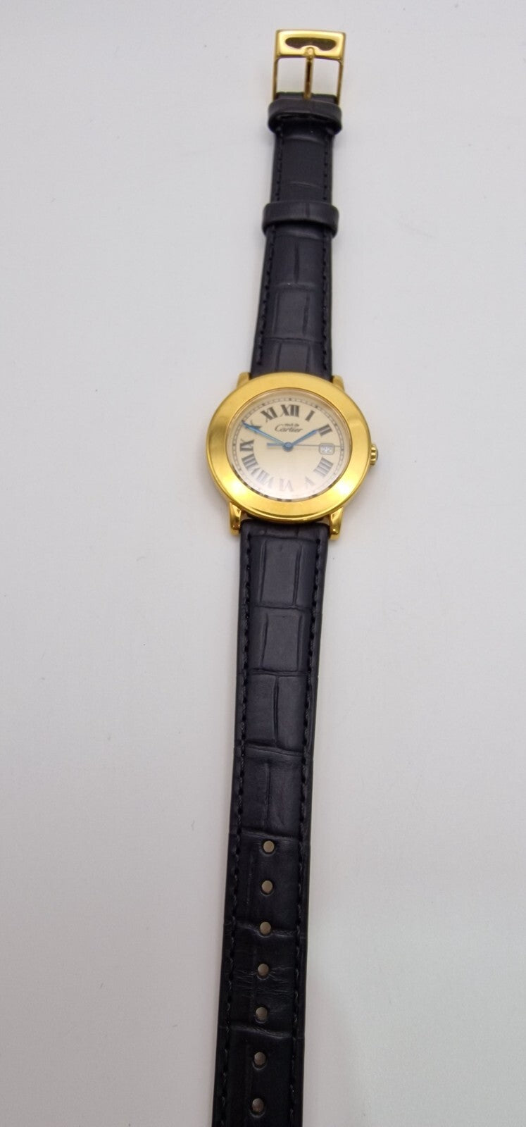 Must de Cartier Ronde Mid-Size Vermeil Gents Watch