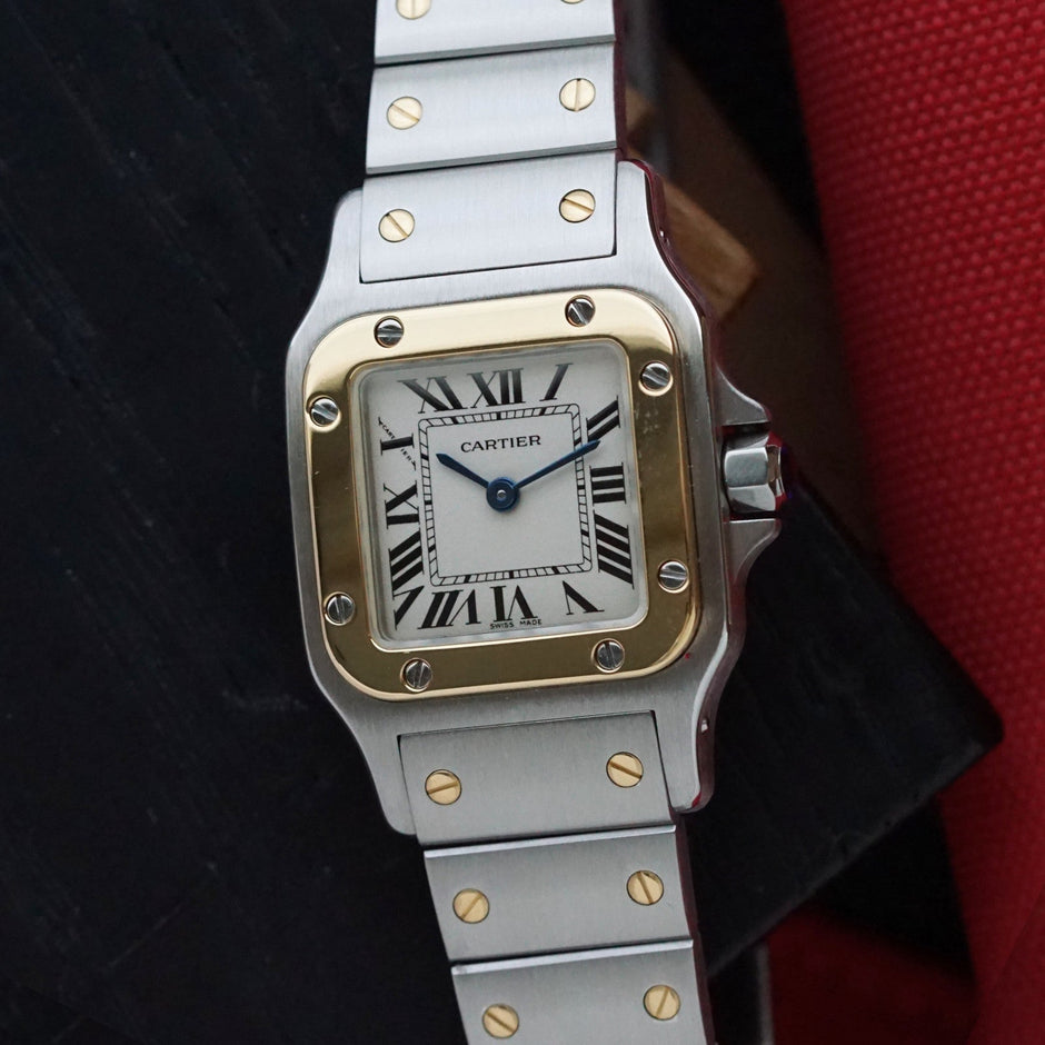 Cartier Santos Galbée Two-Tone Steel & Gold Quartz, 2008 Papers