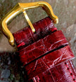 Must de Cartier Tank LM Manual Wind Burgundy Spiderweb Dial