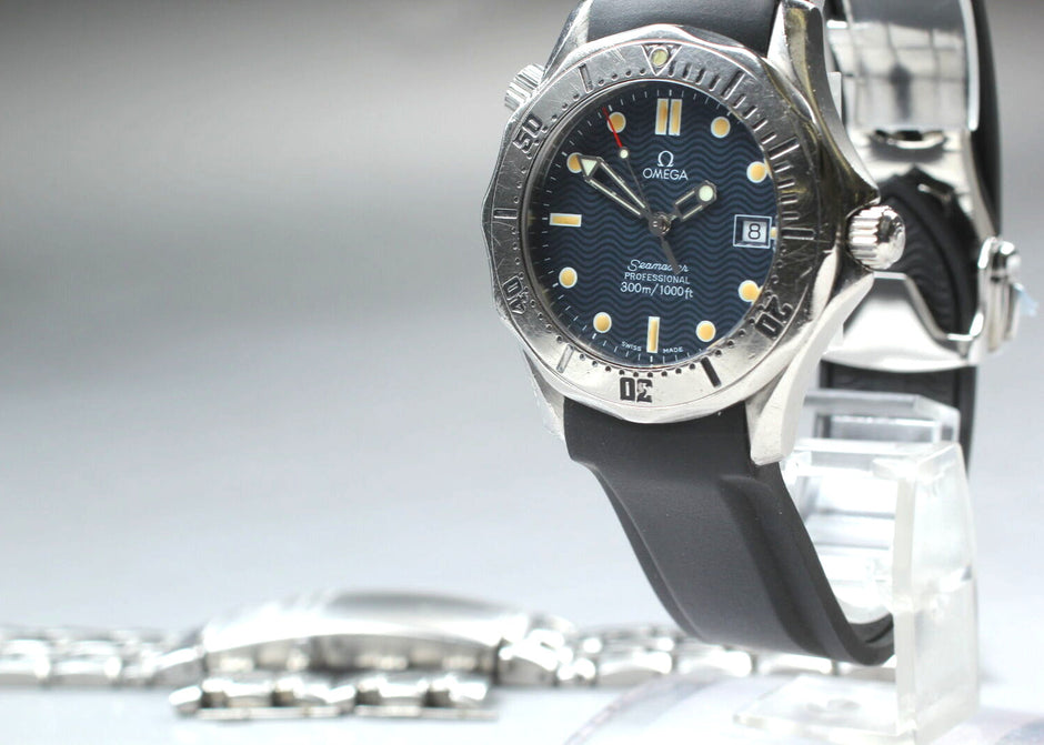 Omega Seamaster 300M 2562.80 Blue Wave Dial Quartz 36mm