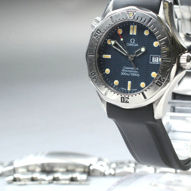 Omega Seamaster 300M 2562.80 Blue Wave Dial Quartz 36mm