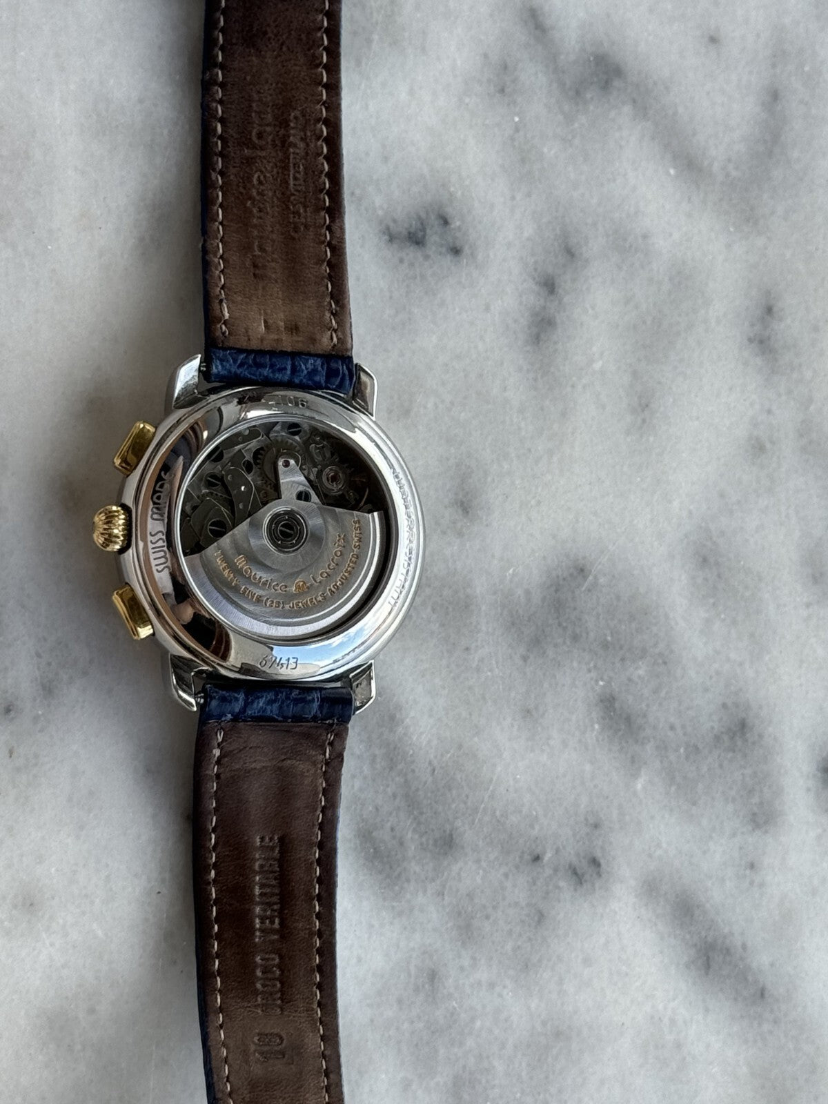 Maurice Lacroix Masterpiece Chronograph 67413 Blue Dial 38mm