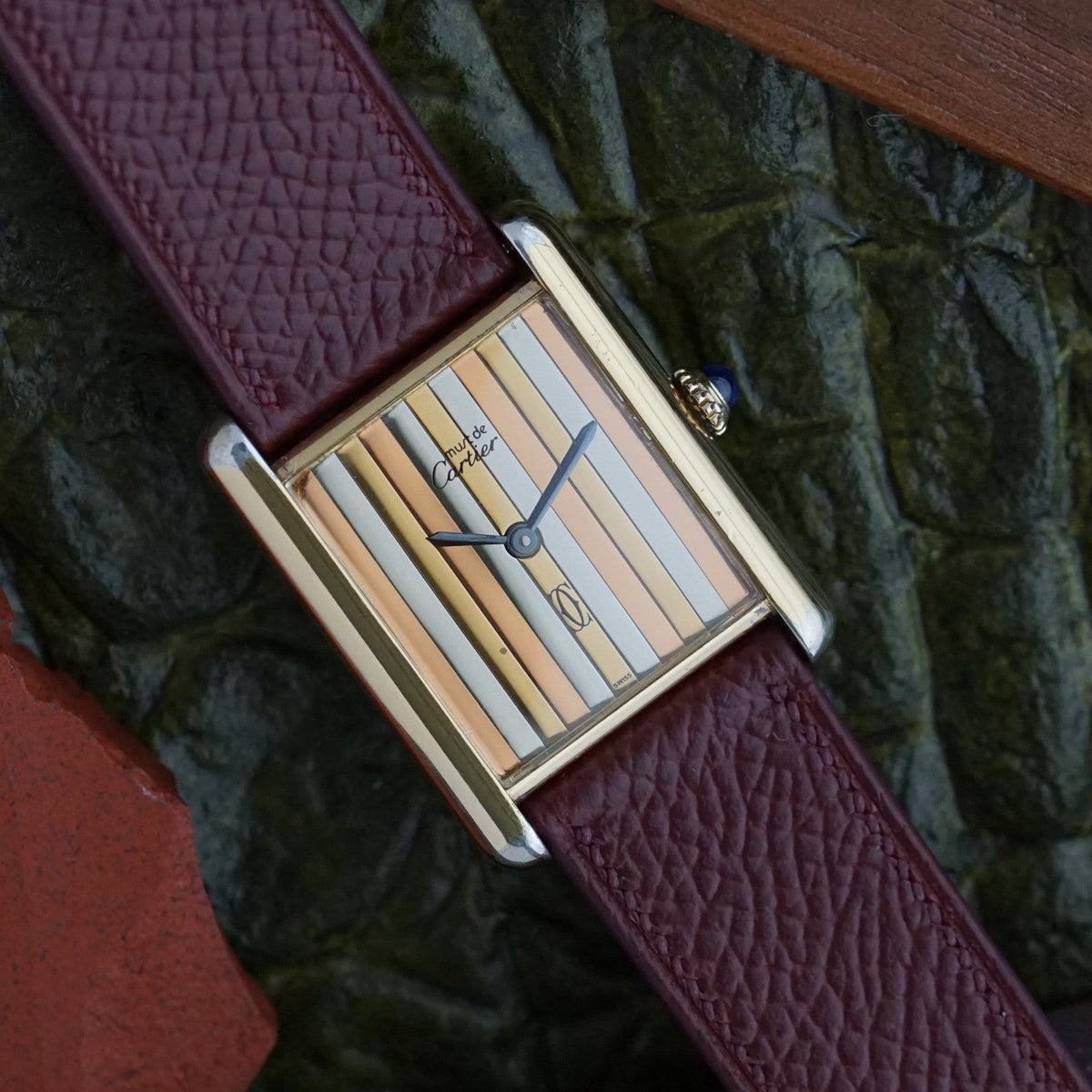 Cartier Must de Cartier Tank Tricolor Vermeil