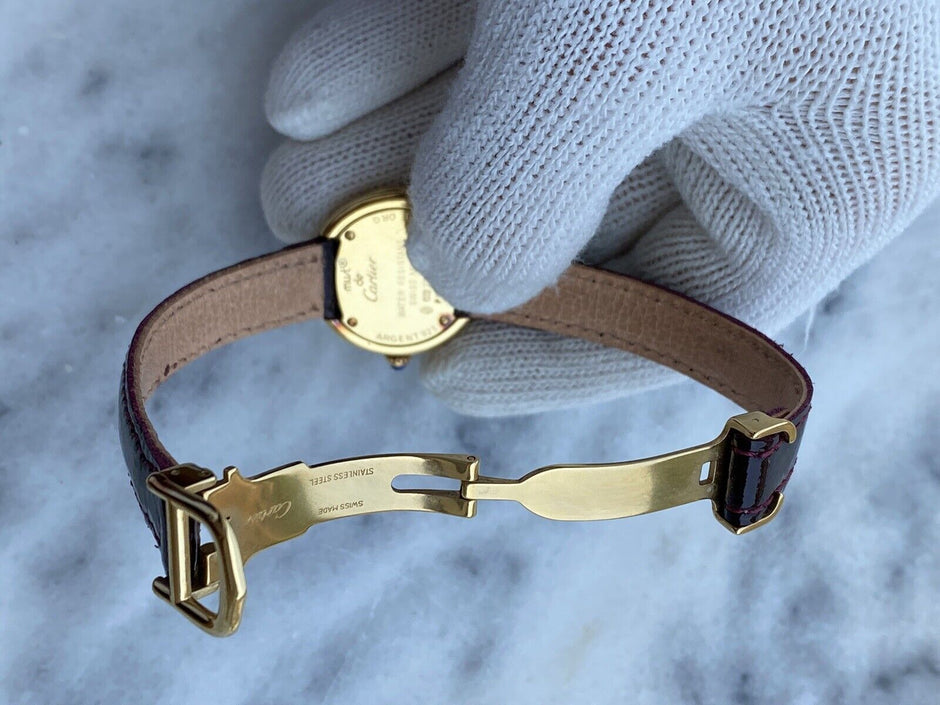 Must de Cartier Trinity Vermeil 2735 Quartz 27mm Ladies Watch