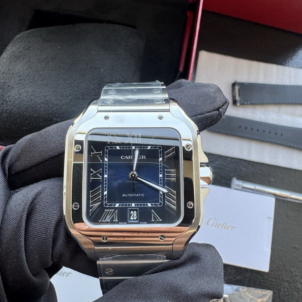 Cartier Santos de Cartier Large WSSA0071 Blue Dial, New