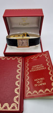 Must de Cartier Tank Gold Watch, Box & Papers 1989