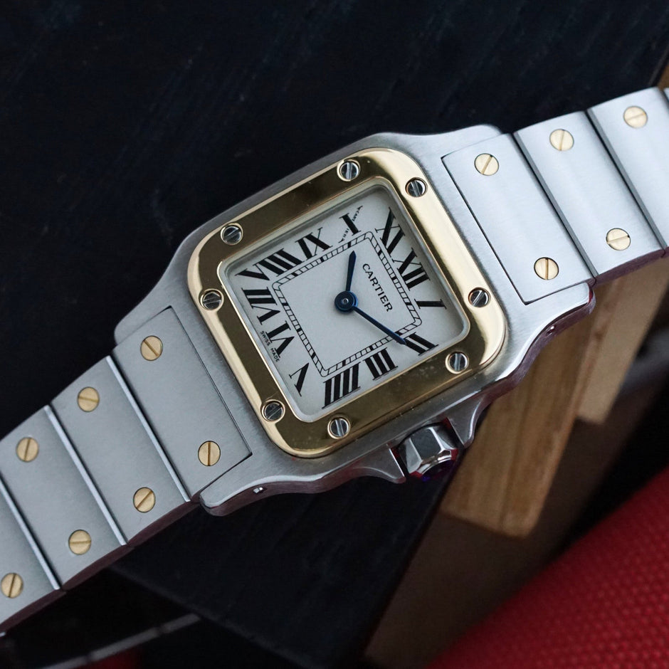 Cartier Santos Galbée Two-Tone Steel & Gold Quartz, 2008 Papers