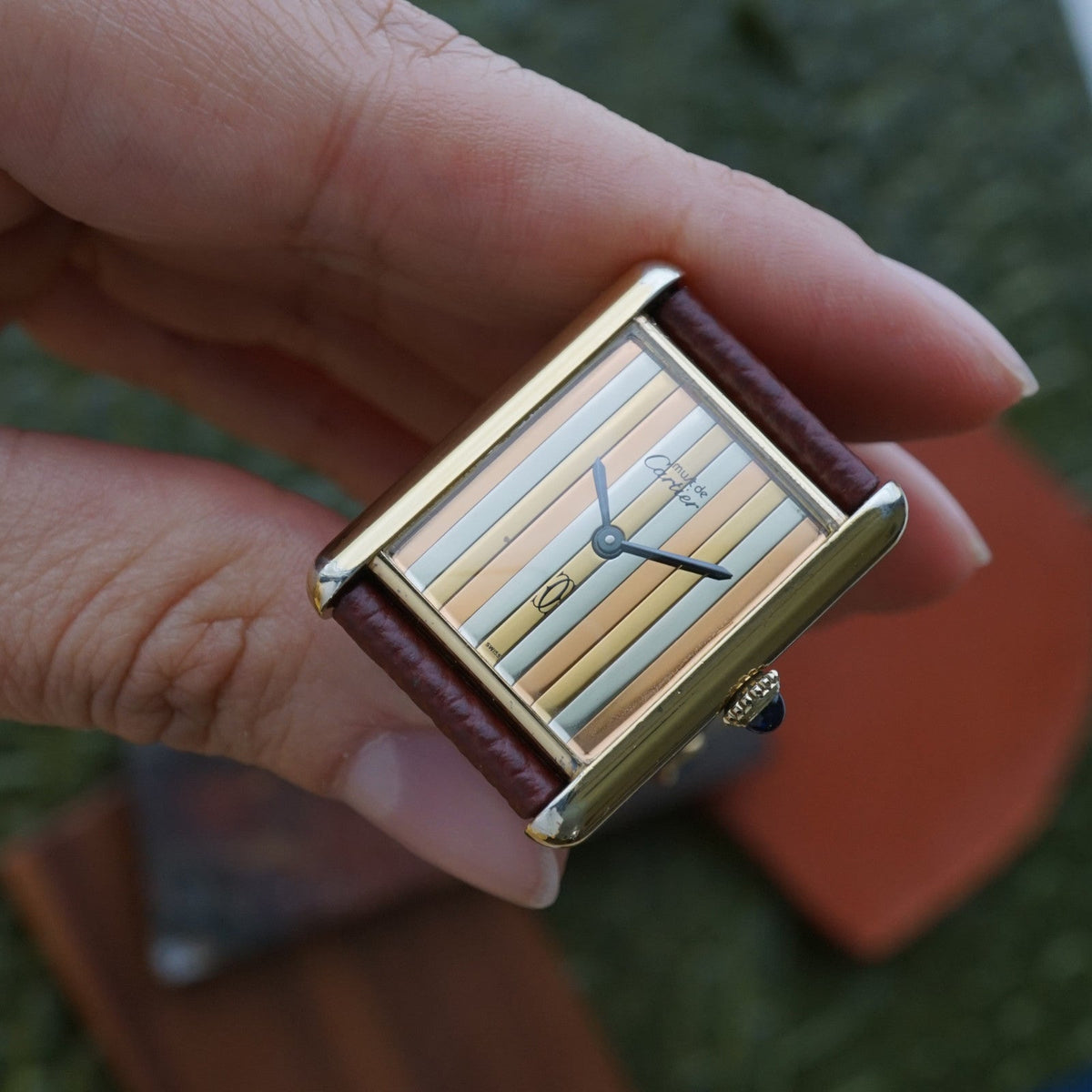 Must de Cartier Tank Tricolor Dial Vermeil Manual Wind, 1980s