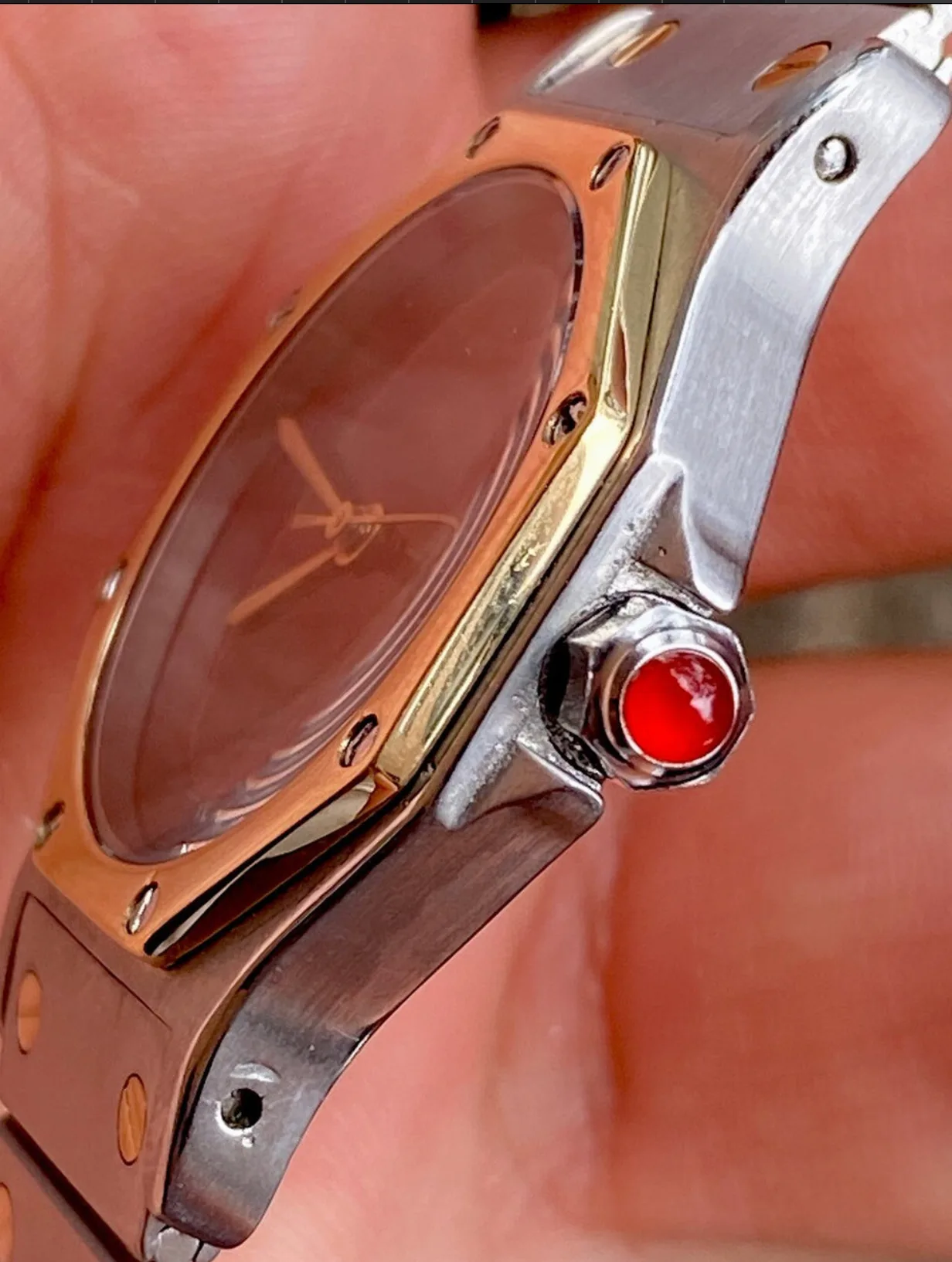 Cartier Santos Octagon 18K & Steel Watch Ref. 2966 - Image 13