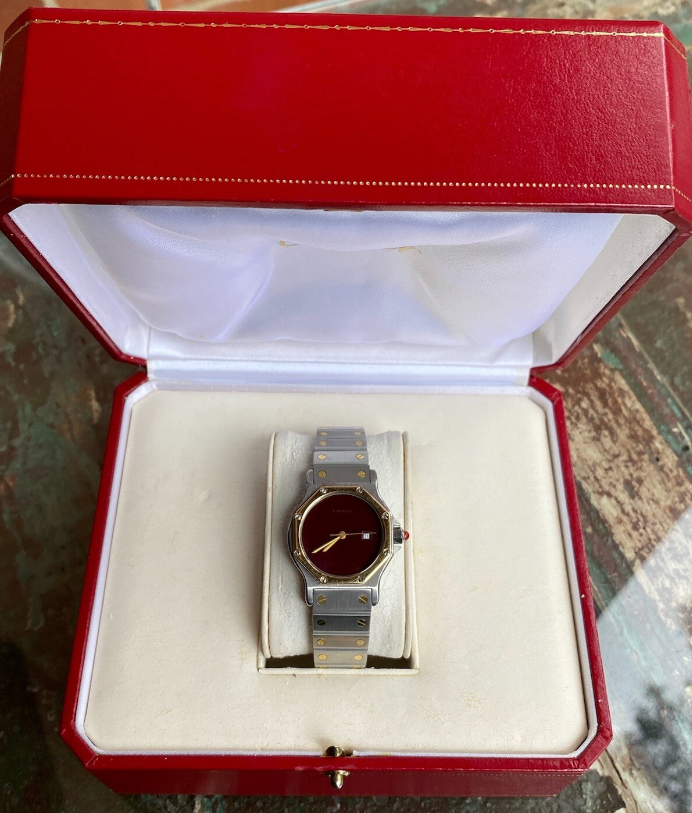 Cartier Santos Octagon 18K & Steel Watch Ref. 2966 – photo 2