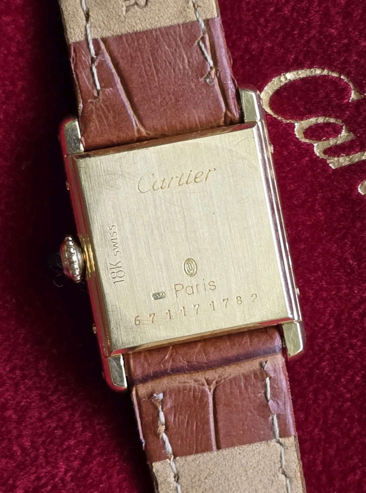 Cartier Tank Louis 6711 18K Gold Watch, 1970s – photo 3