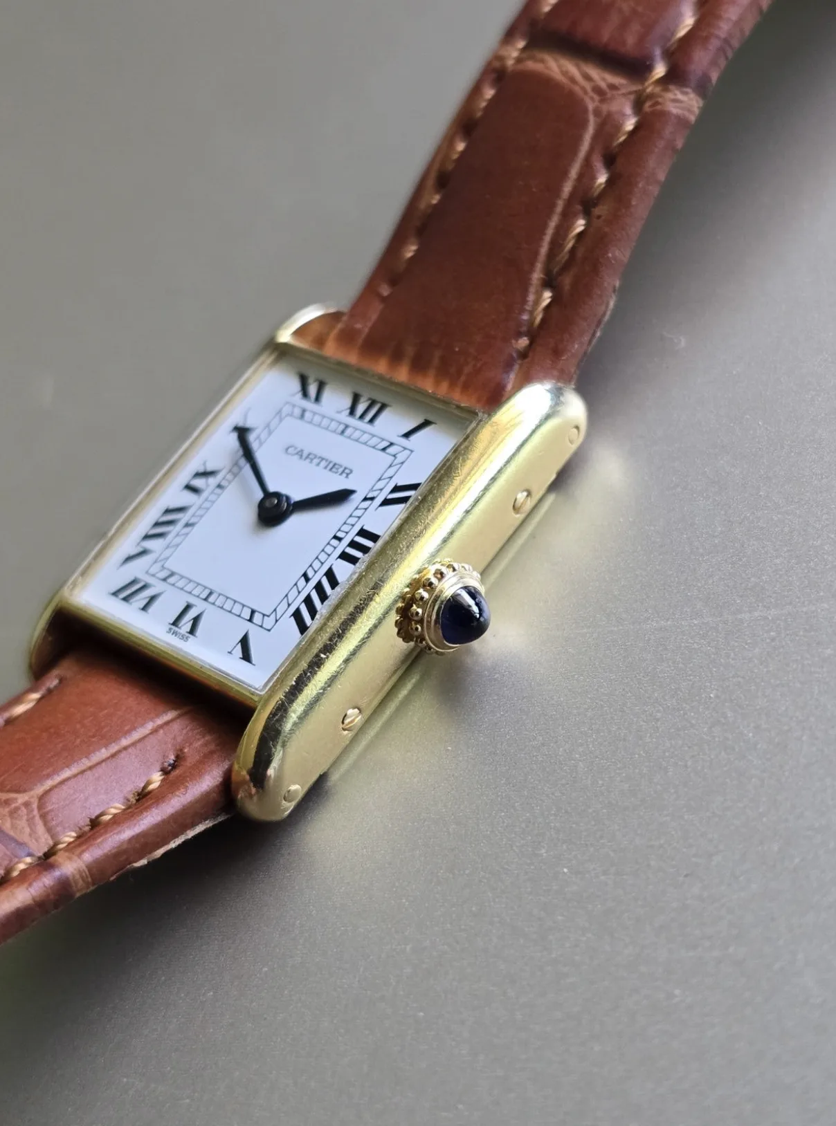 Cartier Tank Louis 6711 18K Gold Watch, 1970s – photo 4