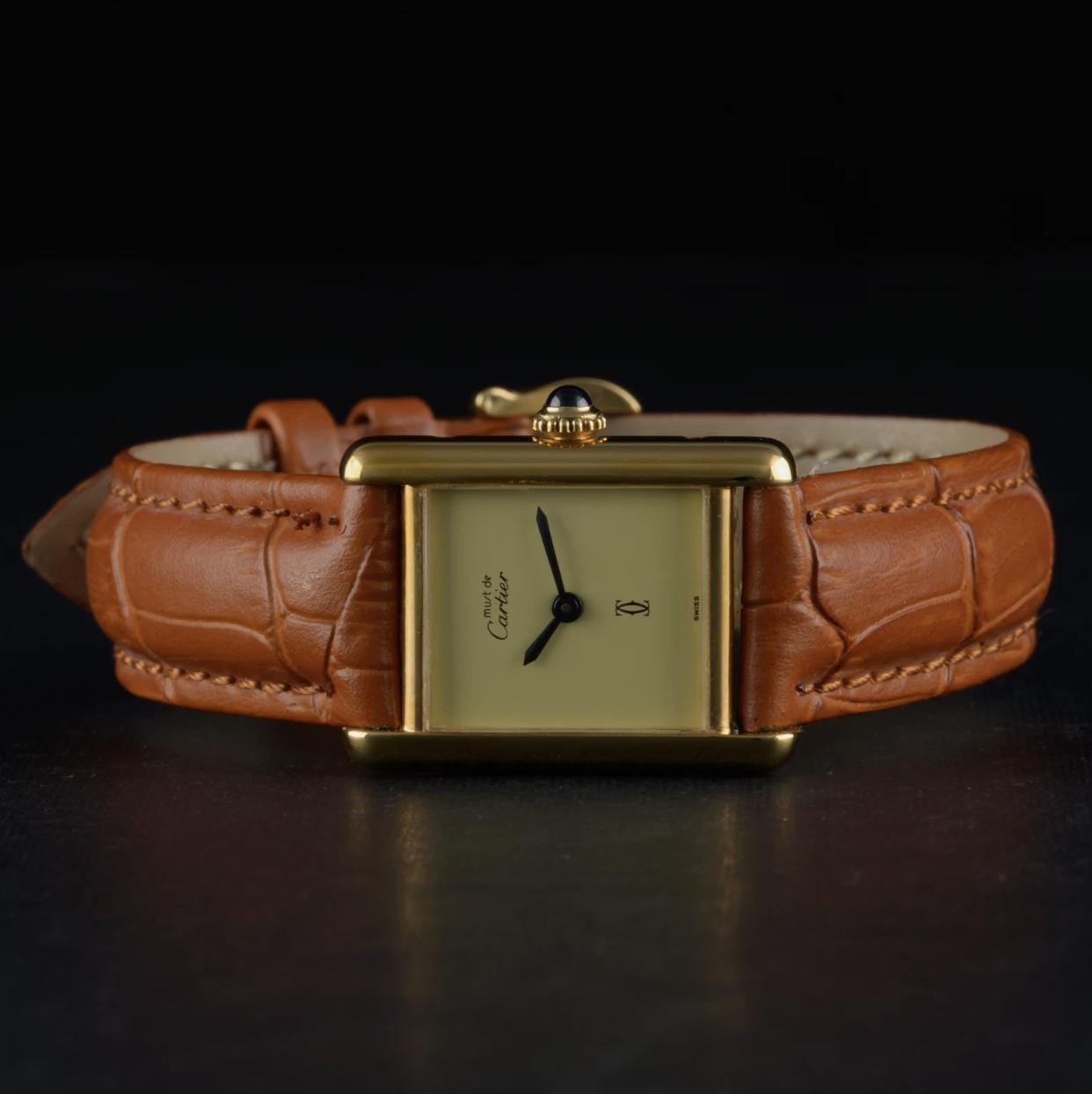 Vintage Cartier Tank Must Lemon Dial Manual Wind | Vintage – photo 5