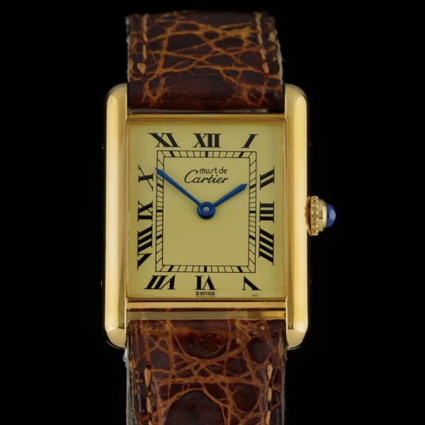 Cartier Tank Must Large 1615 Lemon Dial 23x30mm