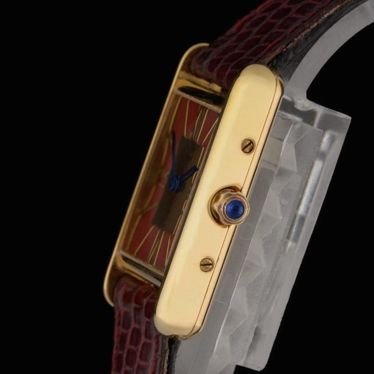 Cartier Tank Must 366001 Red & Gold Roman Dial – photo 3