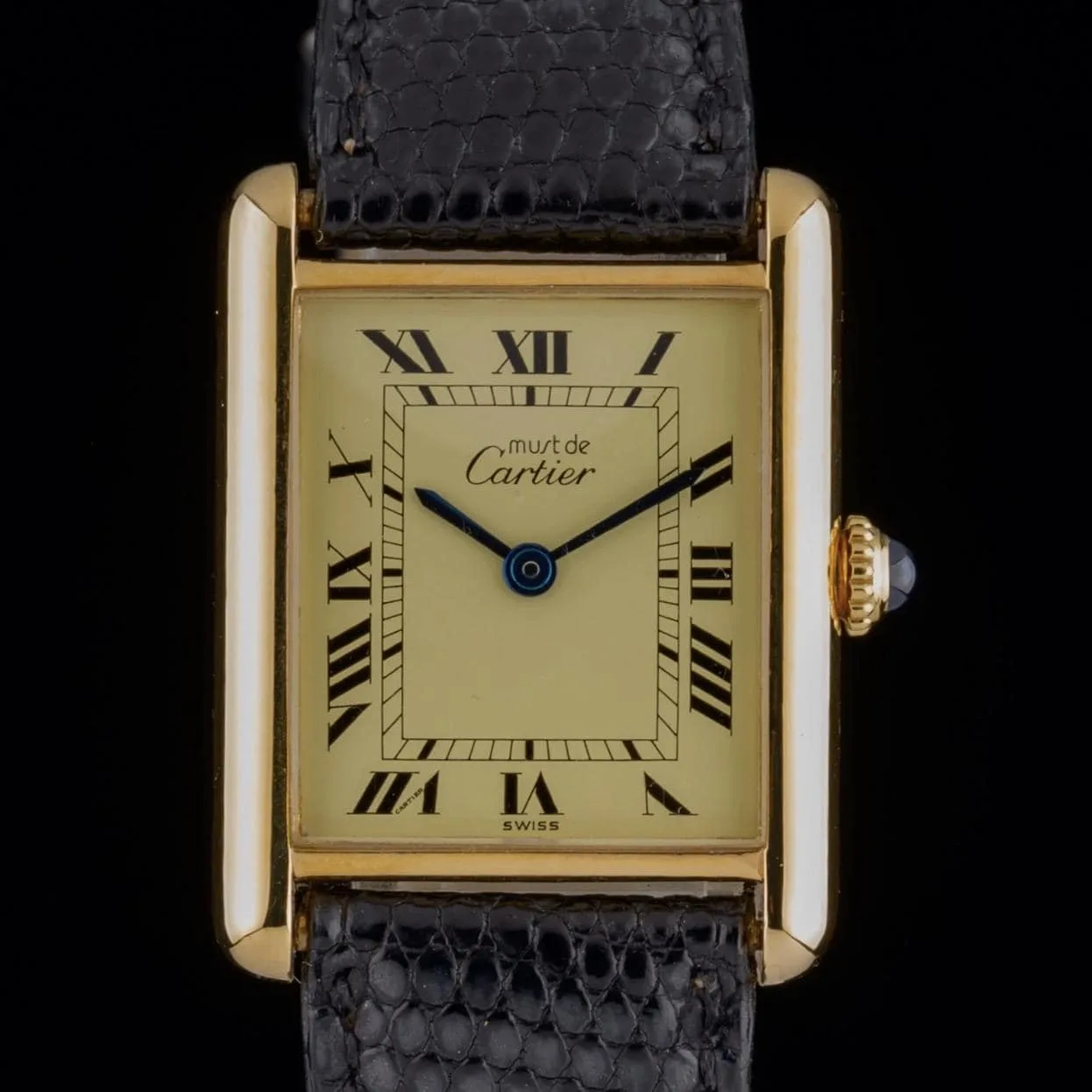 Cartier Tank Must Large 23mm Lemon Dial 925