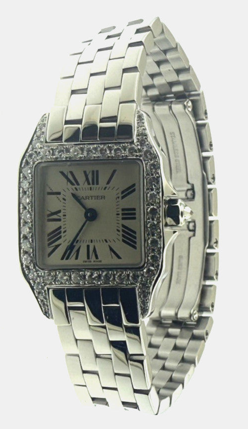 Cartier Santos Demoiselle Diamond Bezel Watch – photo 2