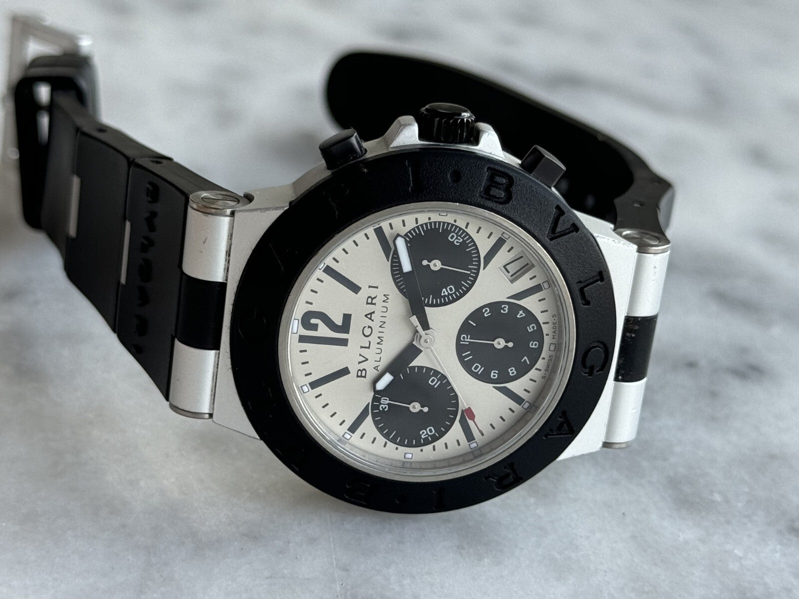Bvlgari Diagono Aluminium Chronograph Watch – photo 12