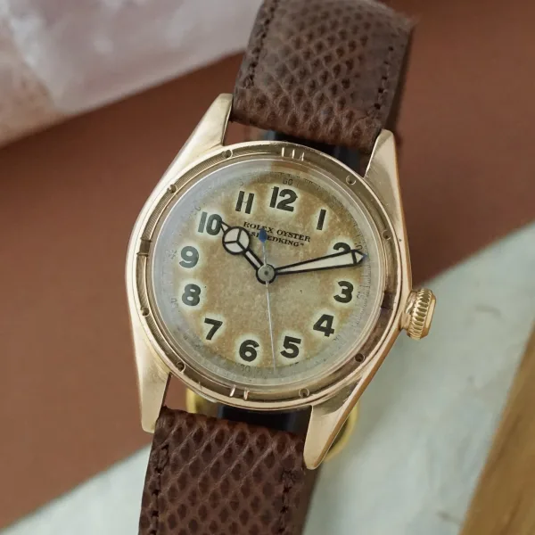 Rolex Oyster Speedking 2595 14K Rose Gold