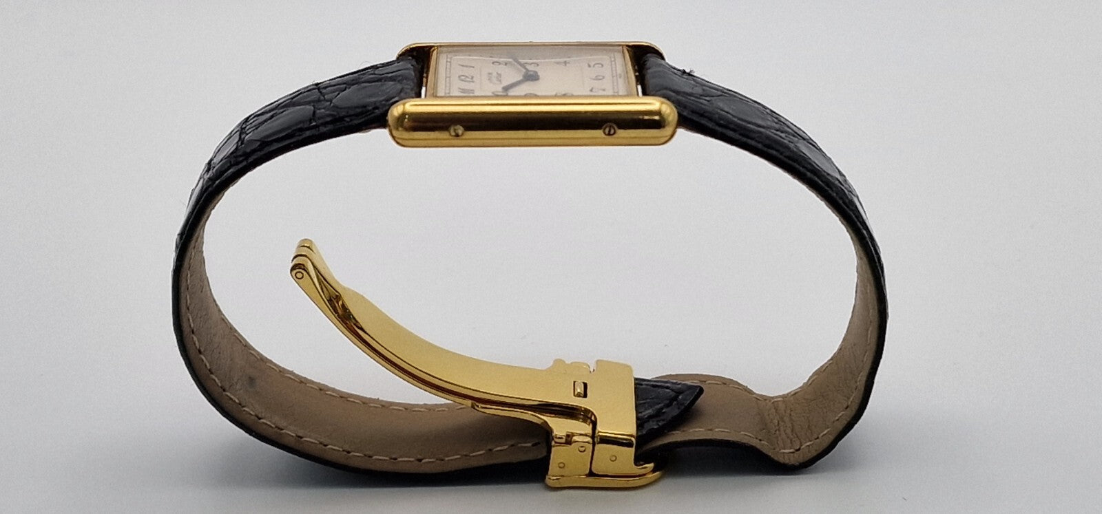 Must de Cartier Tank Gold Watch, Box & Papers 1989 – photo 10