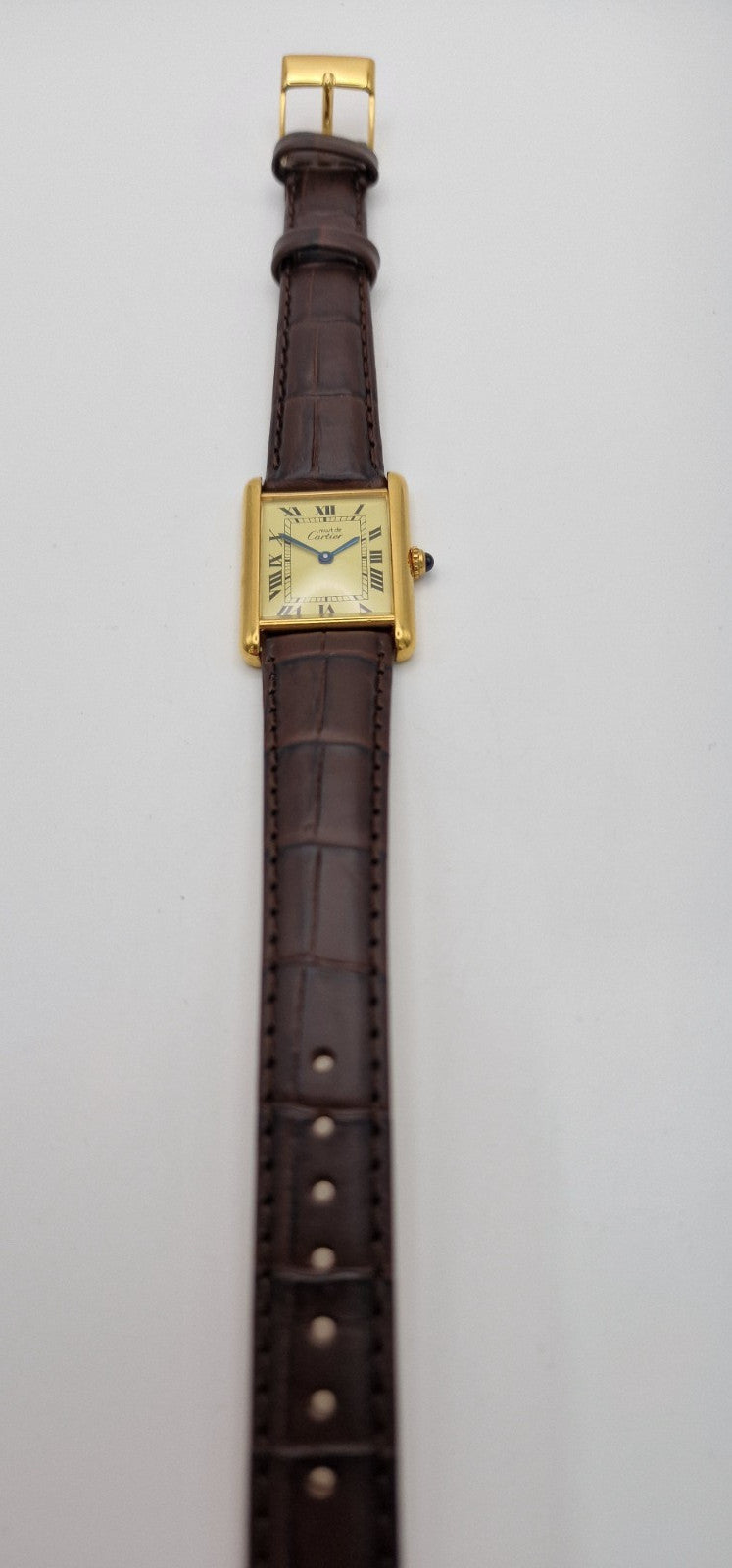 Must de Cartier Tank Watch, New Brown Strap – photo 5