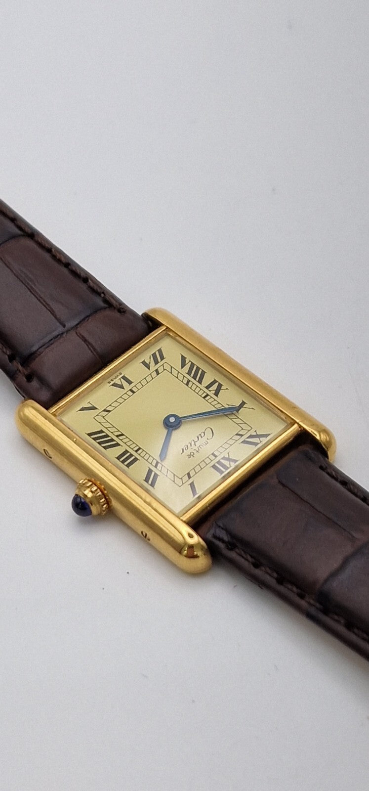 Must de Cartier Tank Watch, New Brown Strap – photo 8
