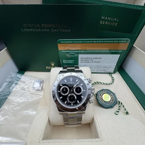 Rolex Daytona 116520 Steel Black Dial Watch