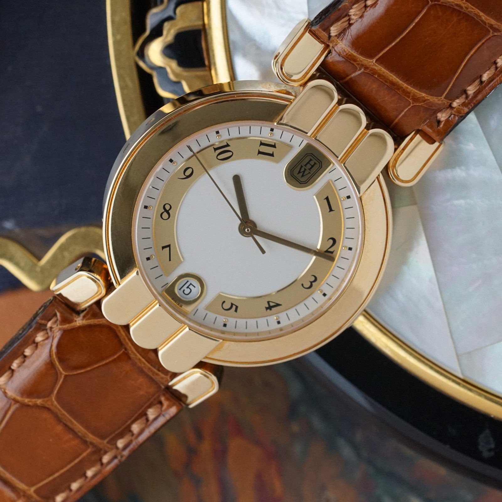 Harry Winston Premier 18k Yellow Gold 34mm – photo 9