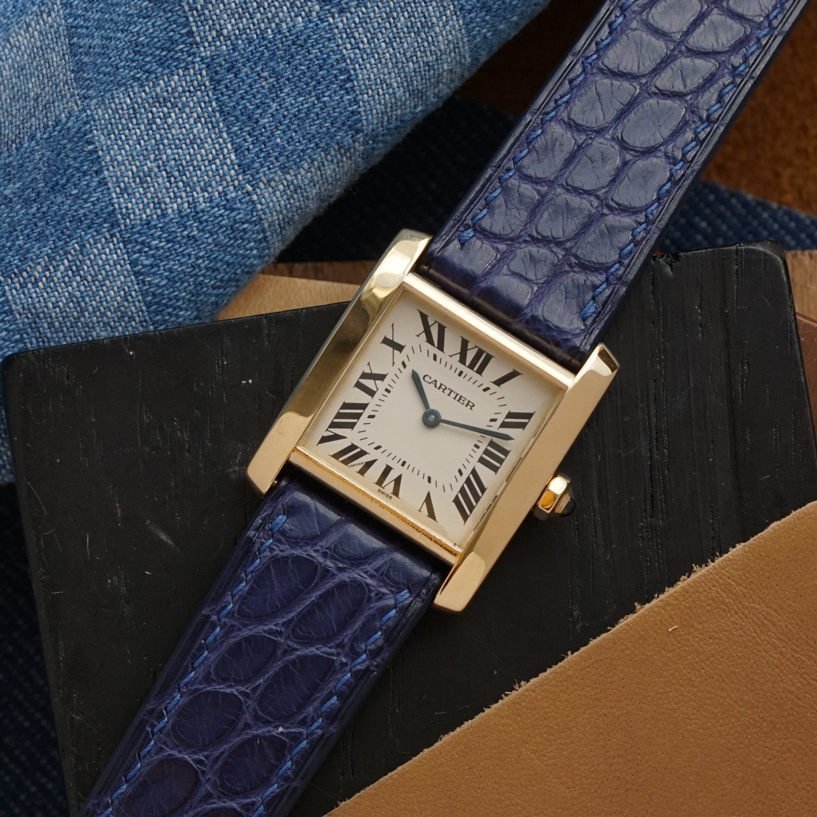 Cartier Tank Française 25mm 18k Gold Watch – photo 5