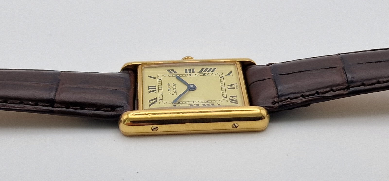 Must de Cartier Tank Watch, New Brown Strap – photo 10