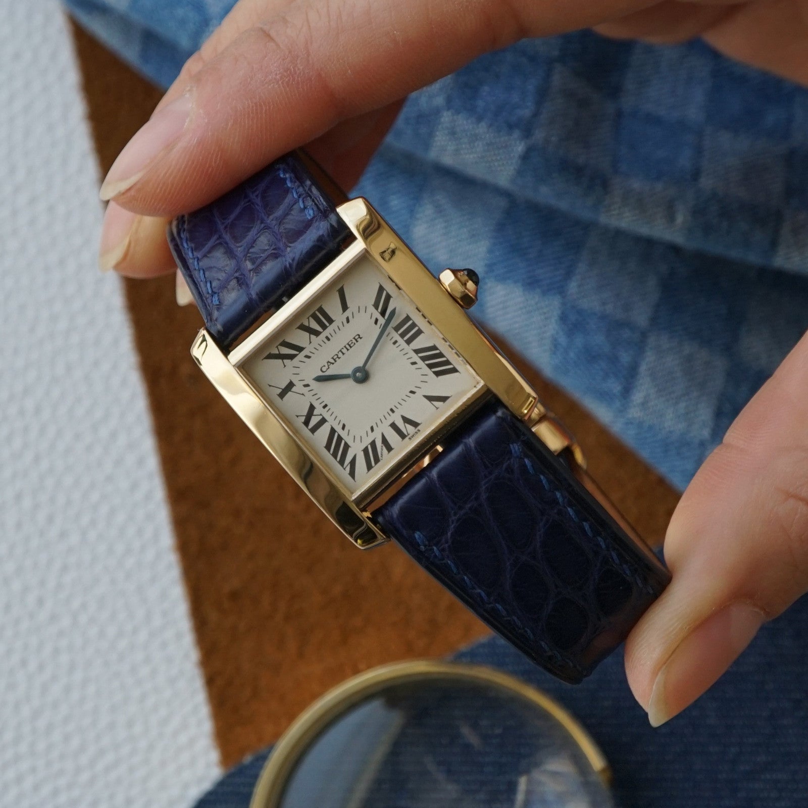Cartier Tank Française 25mm 18k Gold Watch – photo 4