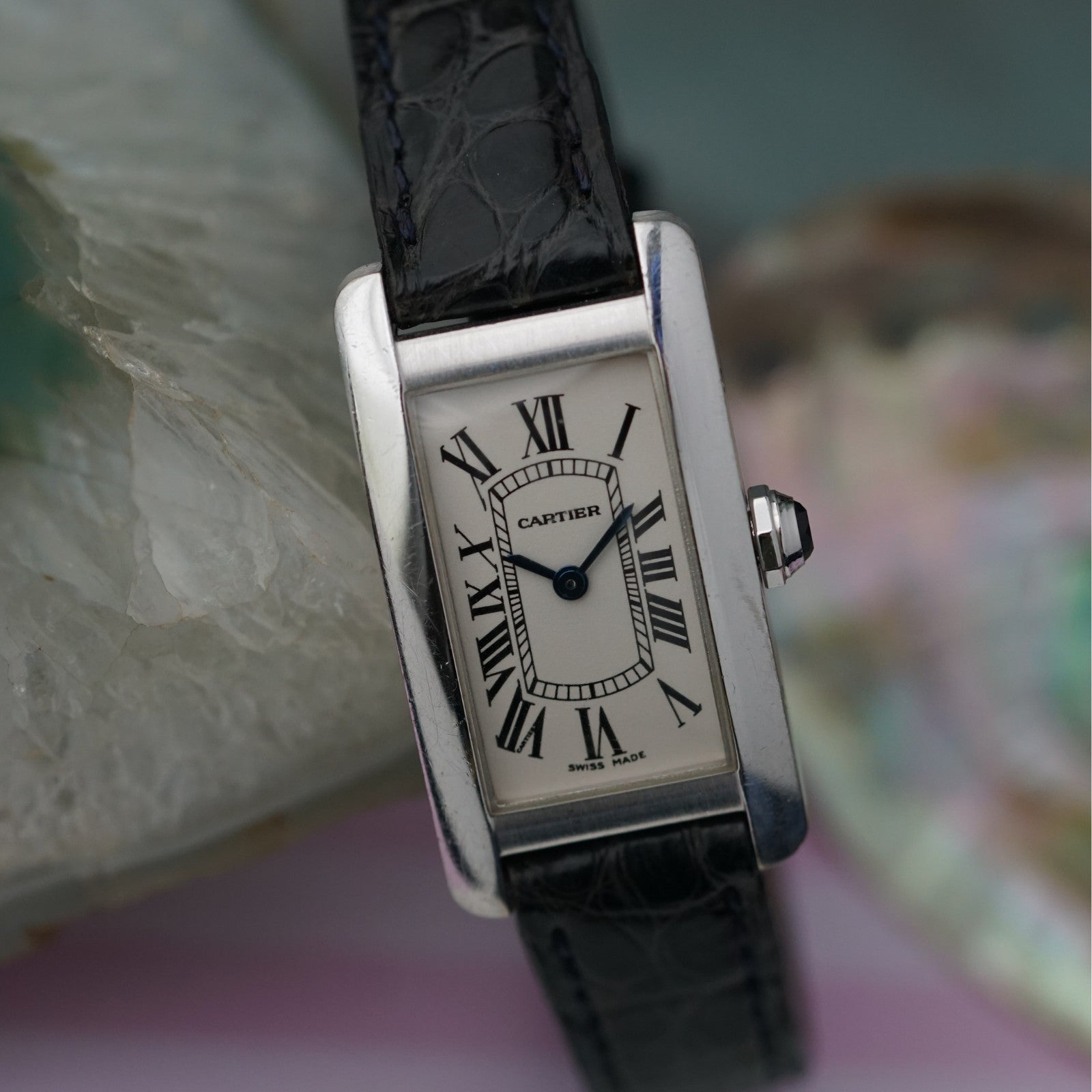 Cartier Tank Americaine 1713 18k White Gold Quartz – photo 6
