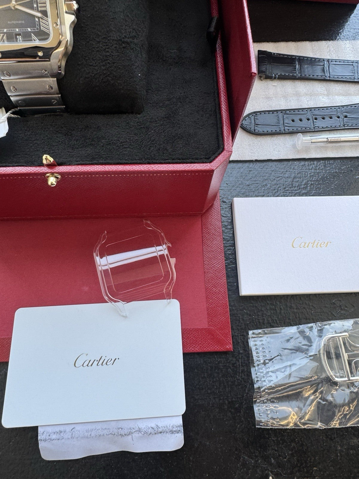 Cartier Santos Large Blue Dial WSSA0071 | New – photo 12