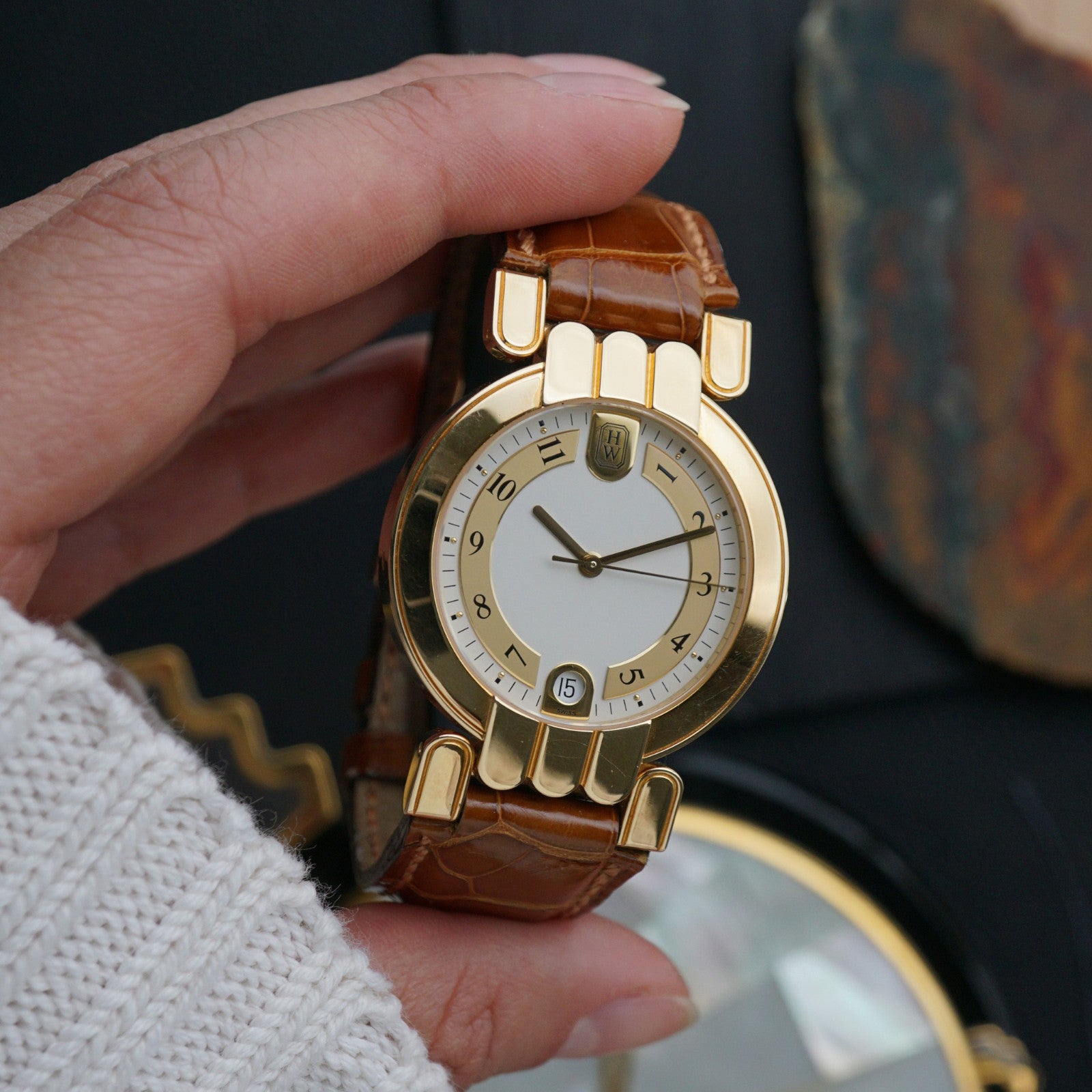 Harry Winston Premier 18k Yellow Gold 34mm – photo 15
