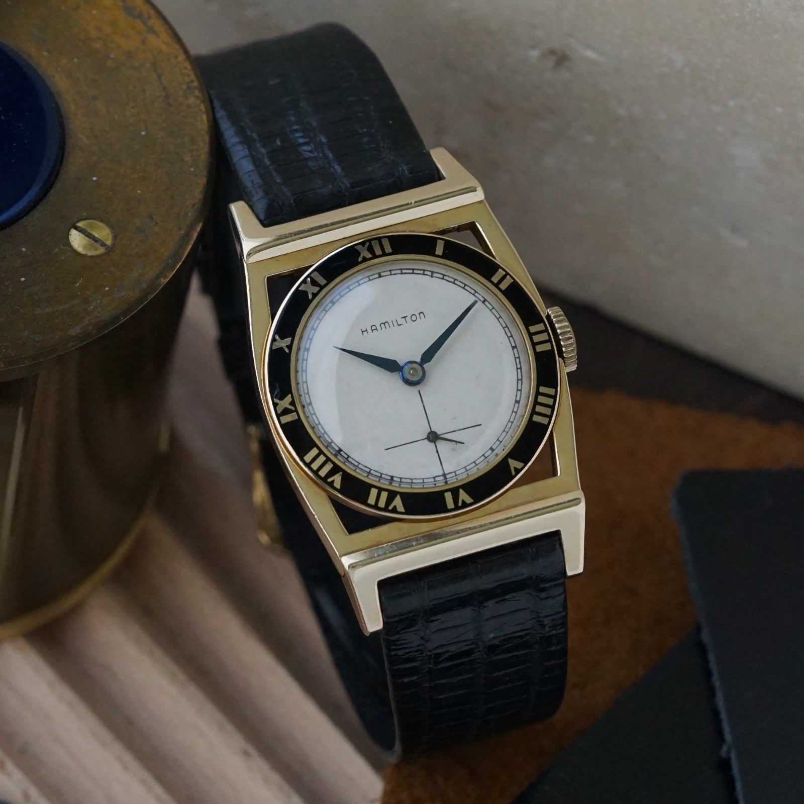 Hamilton 1940s Piping Rock 14K Gold Watch – photo 8