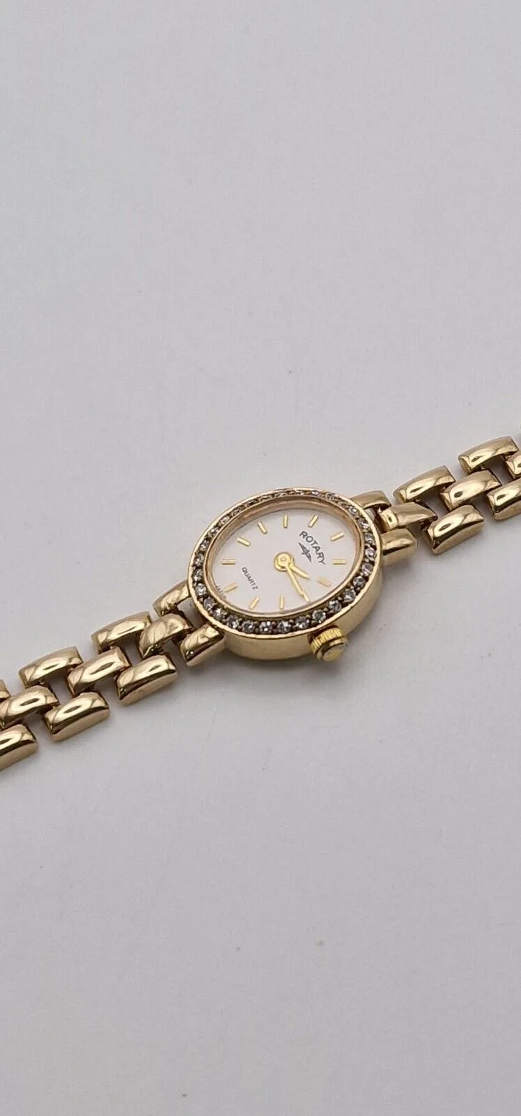 Rotary 9ct Gold Diamond Bezel Ladies Watch – photo 7