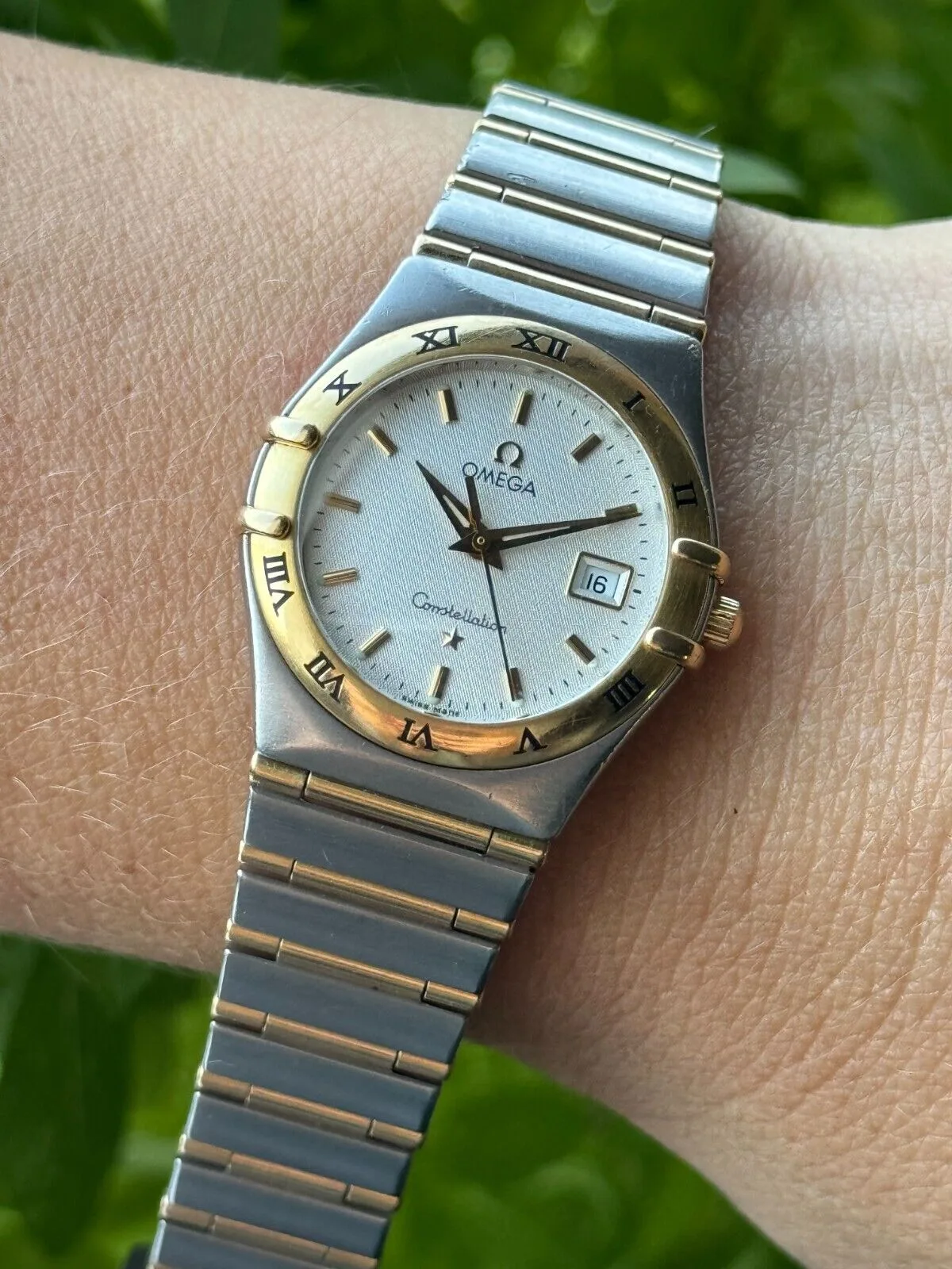Omega Constellation Ladies Watch, Gold & Steel – photo 2