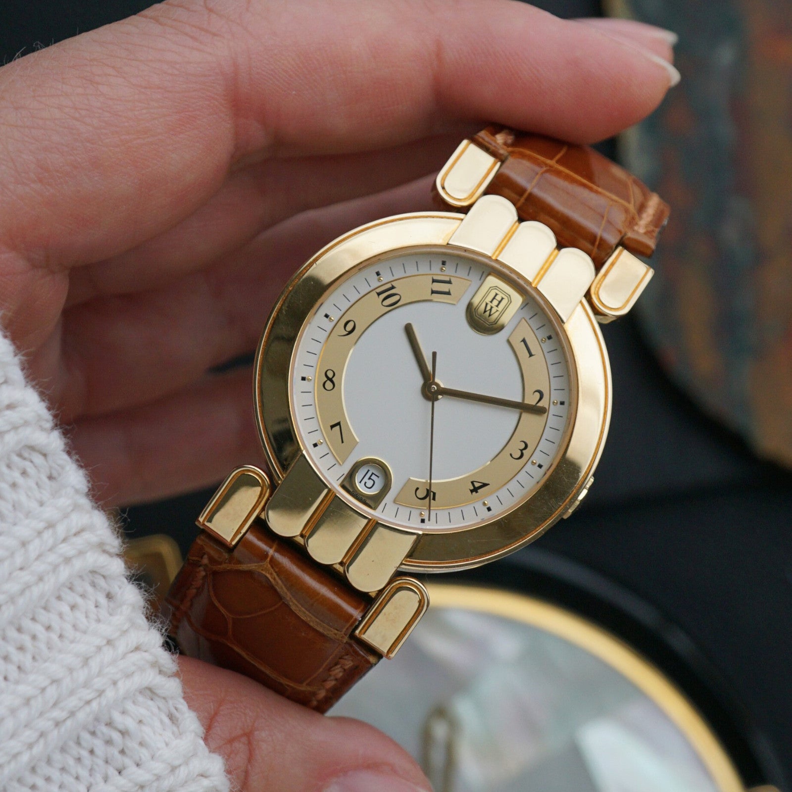 Harry Winston Premier 18k Yellow Gold 34mm – photo 10