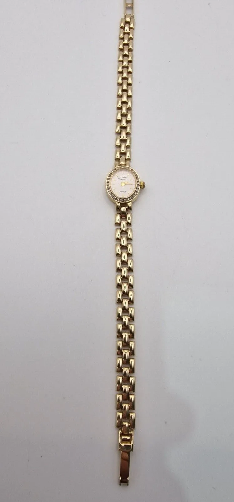 Rotary 9ct Gold Diamond Bezel Ladies Watch – photo 5