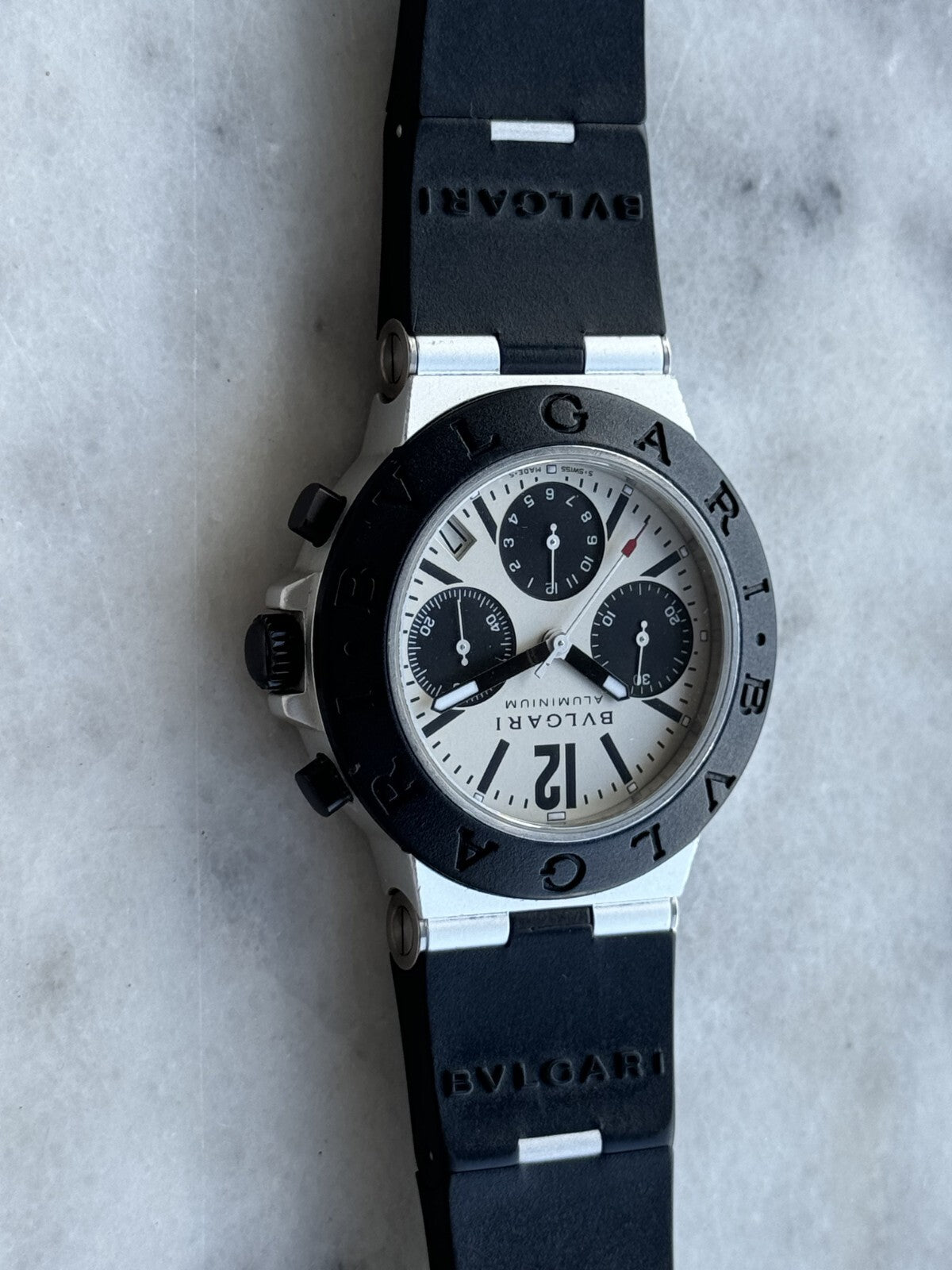 Bvlgari Diagono Aluminium Chronograph Watch – photo 11