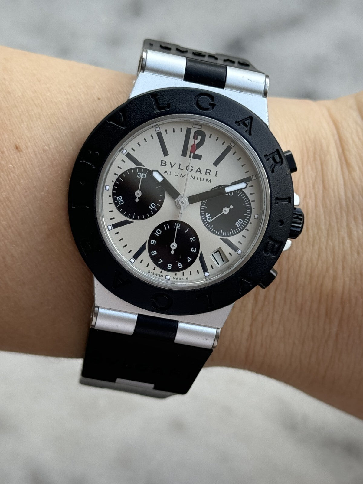 Bvlgari Diagono Aluminium Chronograph Watch – photo 2