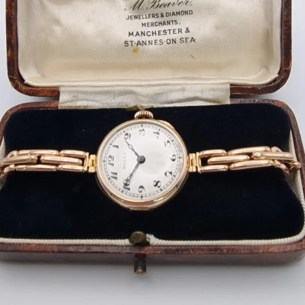 Rolex 9ct Rose Gold Ladies Watch, 1916